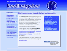 Tablet Screenshot of kreditratgeber.nydo.net
